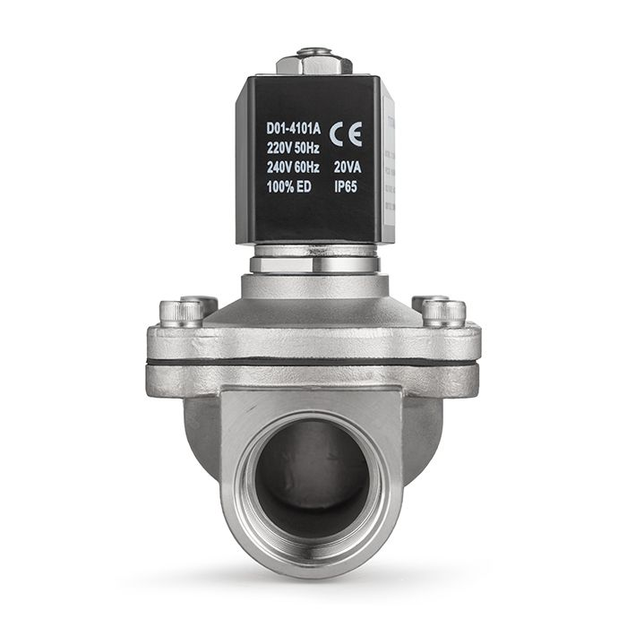 Соленоидный клапан нормально-закрытый, прямого действия, 220В, PN10, Нерж.304/FKM, DN25, TLSC25/10FK1S TITAN LOCK