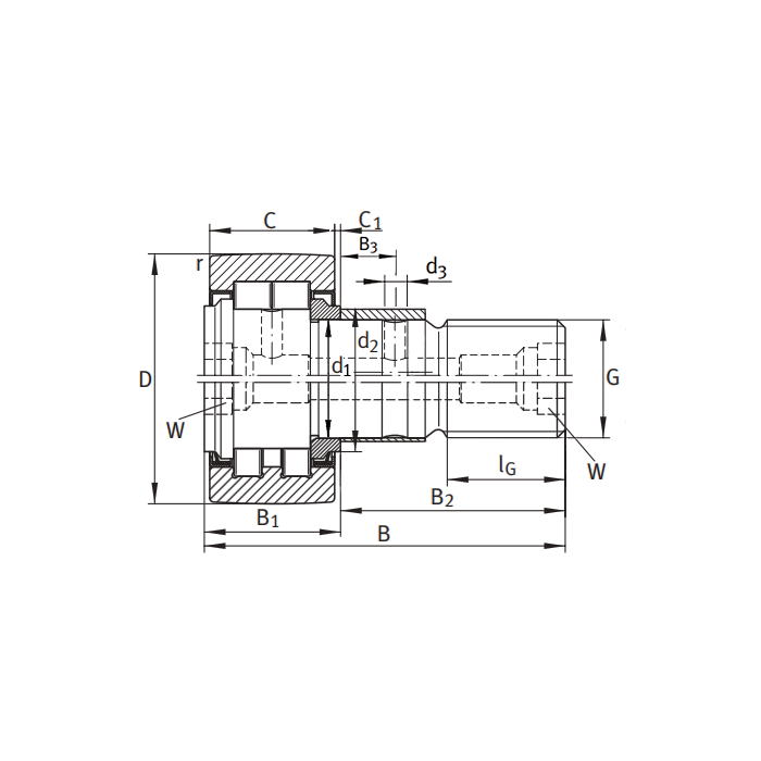 Опорный ролик PWKRE472RS NBS