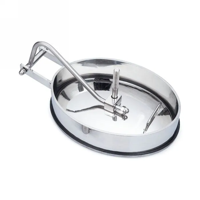 Люк овальный под давление нерж.304, 430x330 мм, внутр. открытие TLTOI43X33SP TITAN LOCK