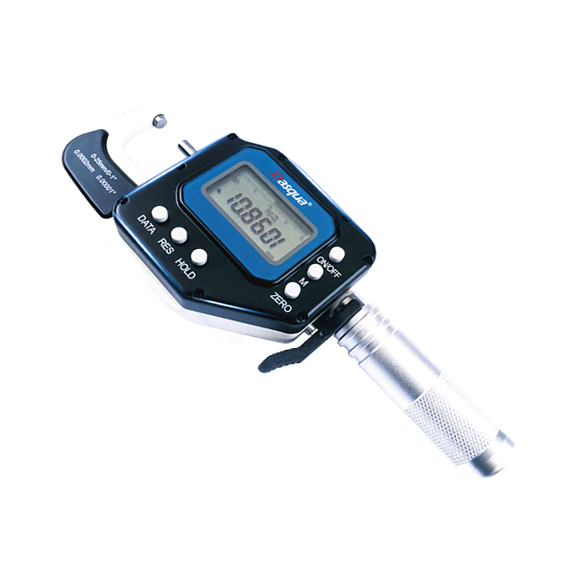 Микрометр цифровой IP65 с линейной шкалой и арретиром 0-25мм/0-1", 4005-0245 Dasqua
