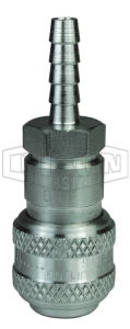 1/4in БРС серия F, розетка, хвостовик под шланг (нерж. 304) 2DS2-S DIXON