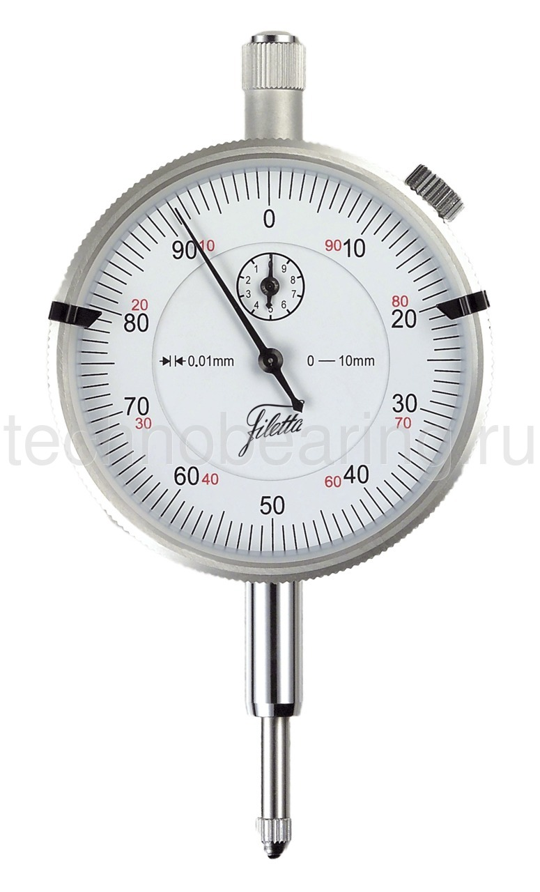 Часовой индикатор 0 - 10 мм, 0.01 мм 907.933 Filetta