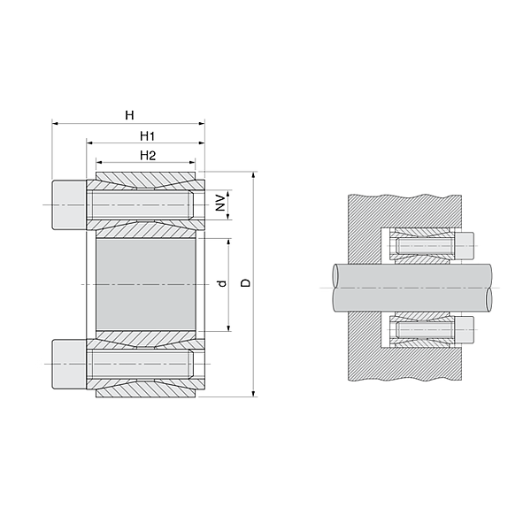 Зажимная втулка KLGG090 (PHF FX10-90x130) ISKRA