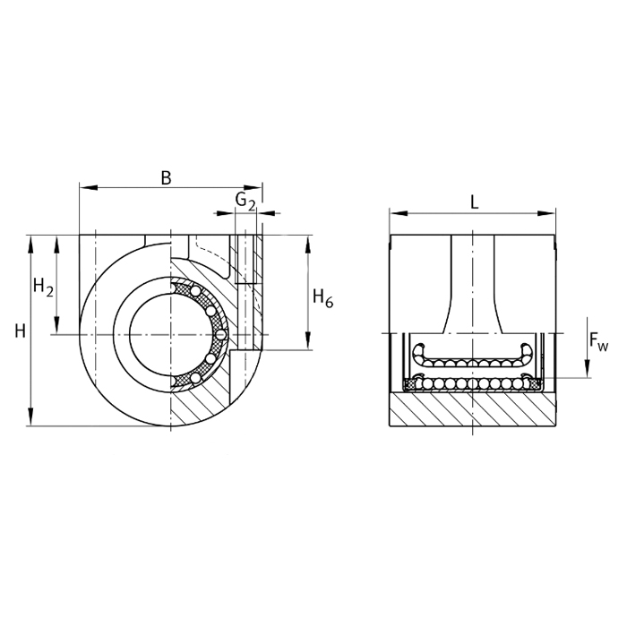 Подшипниковый узел KGHA20-PP INA