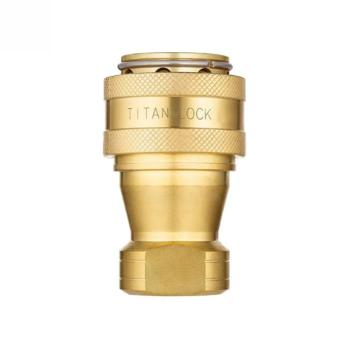 1/4in, БРС серия B, ISO 7241-B, розетка, латунь TL2BF-B TITAN LOCK