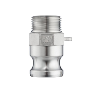 Камлок нержавеющий тип F ниппель, наруж. резьба BSP 1 1/4", AISI304, TL125FSS TITAN LOCK