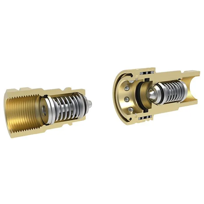 БРС серия B, ISO 7241-B, розетка, латунь, 1/4in TL2BF-B TITAN LOCK