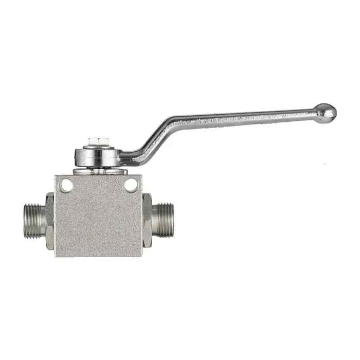 Гидравлический шаровой кран, DN 13 (1/2"), типа НР-НР M22X1.5, с креп. отв., сталь, TLHYDV1/2M TITAN LOCK