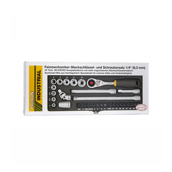 Набор механика с трещоткой 1/4 32 поз. 23078 Proxxon
