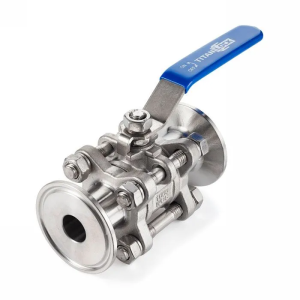Трехсоставной шаровый кран из нержавеющей стали (AISI 304) типа "clamp-clamp", 3", TL300TPBVSS-CL TI