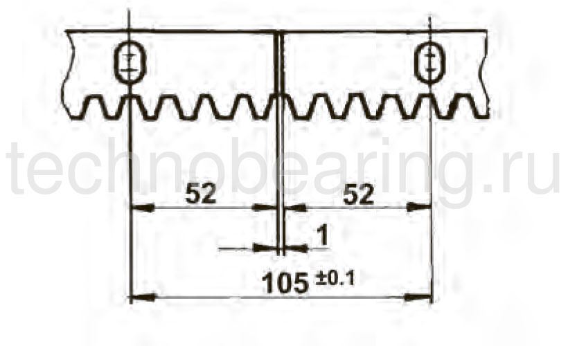 Рейка для раздвижных ворот CRE3012 Sati