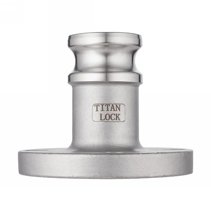 Камлок нержавеющий тип FA, ниппель с фланцем 2", AISI316, TL200FASS TITAN LOCK