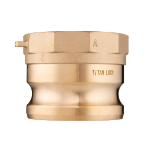Камлок латунный тип A ниппель, внутр. резьба BSP 4", TL400ABR TITAN LOCK