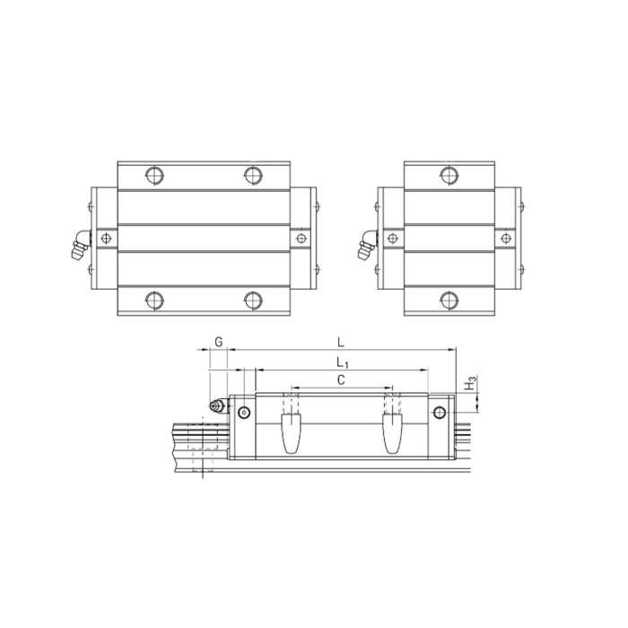 Каретка HGW25CCZAHZZ (HCW25CCZAHZZ) TECHNIX