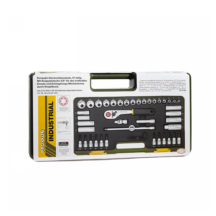 Компактный набор 3/8", 44  поз. 23282 Proxxon