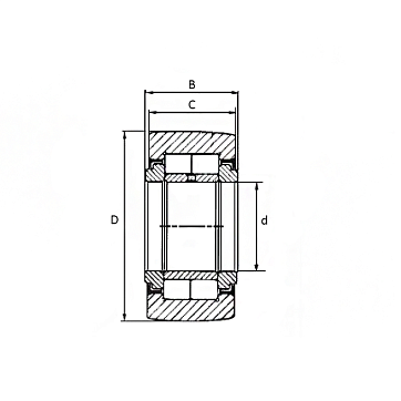 Опорный ролик NUTR45100 ISKRA