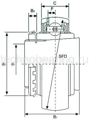 Подшипник UK210 (YSA210-2FKA) ISB