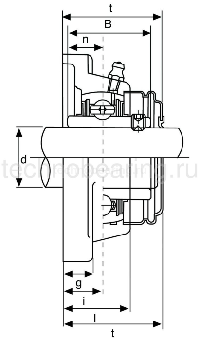 Подшипниковый узел UCF204 ISB