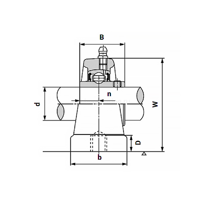 Подшипниковый узел UCPA203 ISKRA