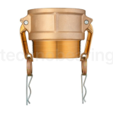 Камлок латунный тип B розетка, наруж. резьба BSP 3", TL300BBR TITAN LOCK