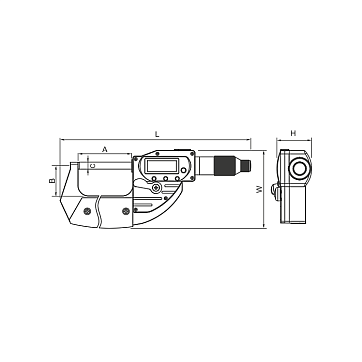 Микрометр цифровой IP65 с быстрым микровинтом и Bluetooth 0-25мм/0,001мм, 4610-3105 Dasqua
