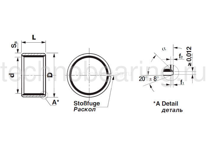 Втулка скольжения KU1310SF1SN (PCM131510E) ISB