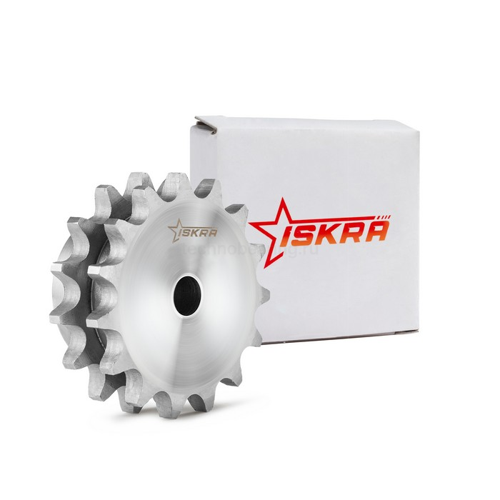 Звездочка со ступицей под расточку для цепи 16B-2, z=15, 1"x17,02 mm PD12015 ISKRA