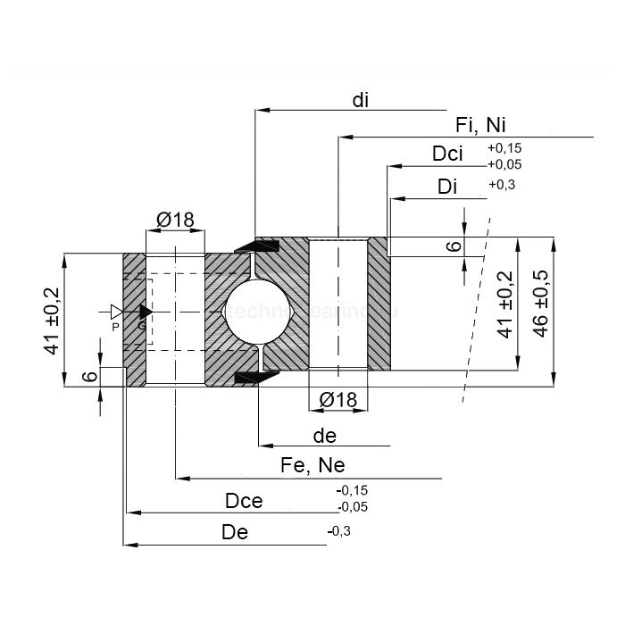 ОПУ стандартная серия с одним рядом шариков NB1.20.0220.200-1PPN ISB — детальное фото 1