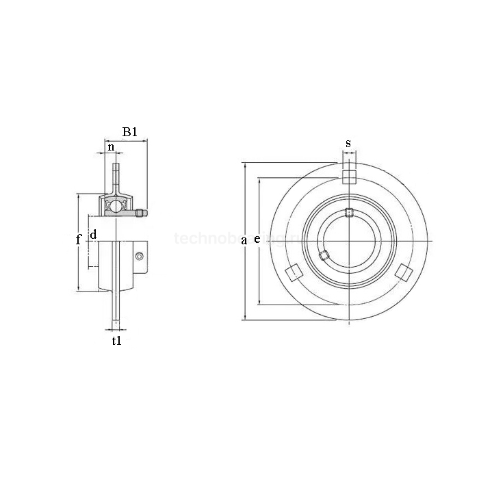 Подшипниковый узел SBPF205 TECHNIX