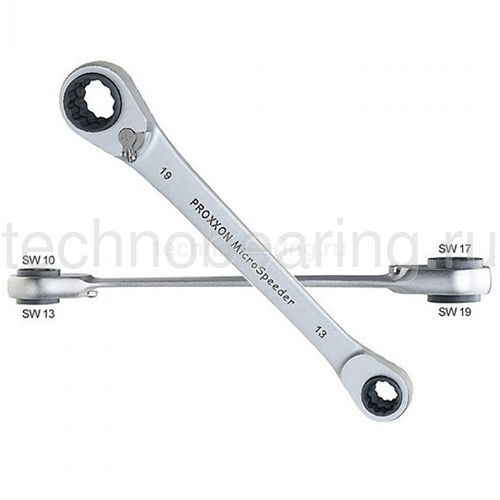 Ключ MicroSpeeder 4-в-1, 10-13/17-19 мм 23236 Proxxon