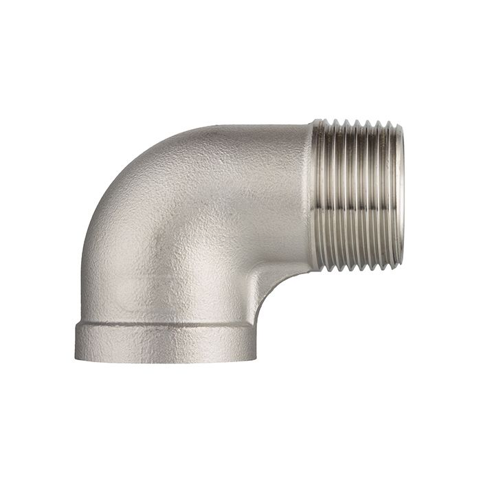 Отвод 90° нержавеющий (уголок) НР/ВР, 1" AISI304 TL100ELMF TITAN LOCK