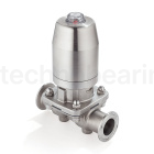 Мембранный клапан нерж.316 типа clamp, с пневмоприводом (нерж.), DN40 DIN TL40DVCL-PS TITAN LOCK