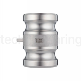 Камлок нержавеющий тип AA (переходник ниппель 1 1/4" х ниппель 1 1/4"), AISI316, TL125AASS TITAN LOCK