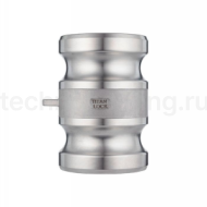 Камлок нержавеющий тип AA (переходник ниппель 1 1/4" х ниппель 1 1/4"), AISI316, TL125AASS TITAN LOCK