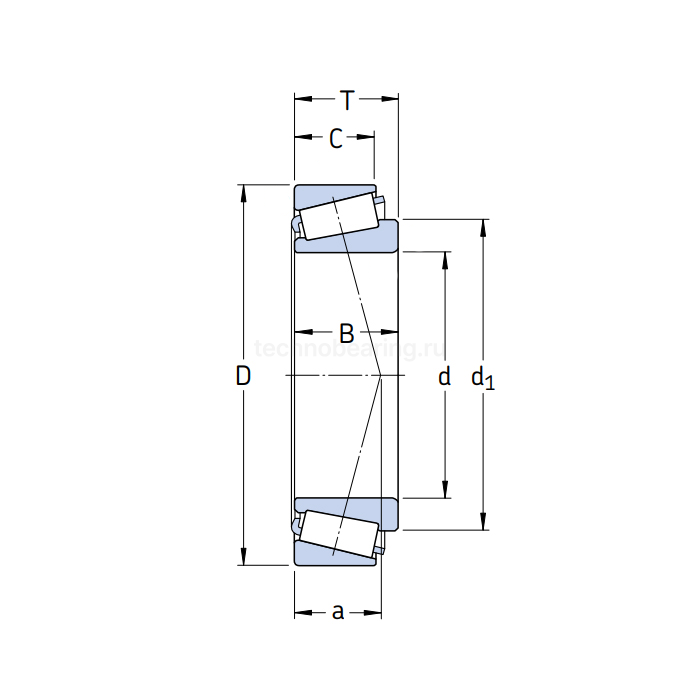 Подшипник 31309 J2/QCL7C SKF
