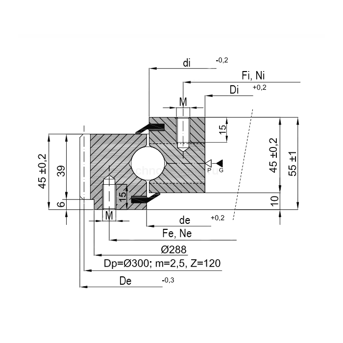 ОПУ стандартная серия с одним рядом шариков EB1.200224200-1STTN ISB