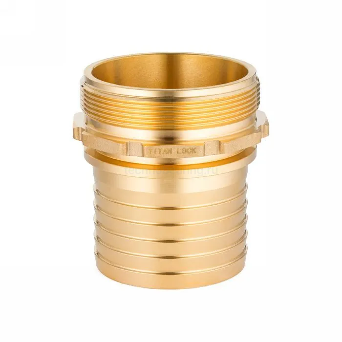 Штуцер с наружной резьбой под рукав, латунь, 1,5in TLSM38BR TITAN LOCK