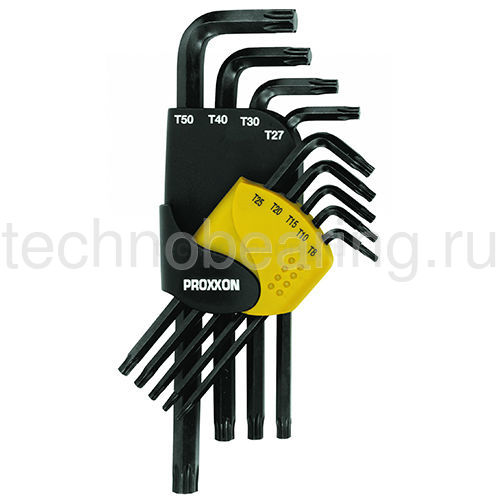 Набор Г-образных звездочек (ТХ), 9  поз. 23944 Proxxon