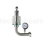 Шпунт-аппарат с манометром (левый), до 2,2 бар, резьба, DN25 нерж. 304 TL25TGMLPG-THR TITAN LOCK