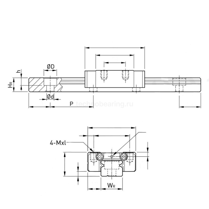 Направляющая MGNR9 ISKRA