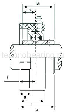 Корпус подшипника (черн. пласт.) UCFL204PLTNCORPO ISB