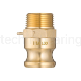 Камлок латунный тип F ниппель, наруж. резьба BSP 2 1/2", TL250FBR TITAN LOCK
