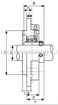 Подшипниковый узел UCFC206 TECHNIX
