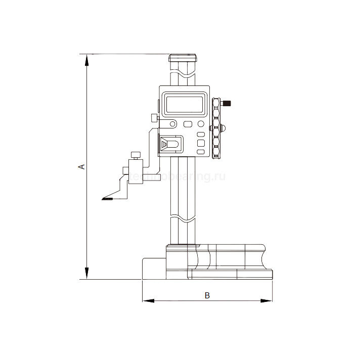 Штангенрейсмас цифровой с абсолютной шкалой 0-600мм/0-24", 3530-0010 Dasqua