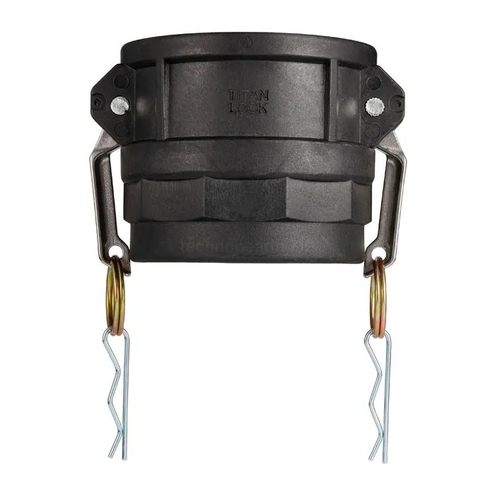 Камлок полипропиленовый тип D розетка, внутр. резьба BSP 4", TL400DPP TITAN LOCK