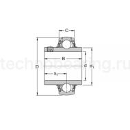 Подшипник YAR203 (UC203) BSS 2RS