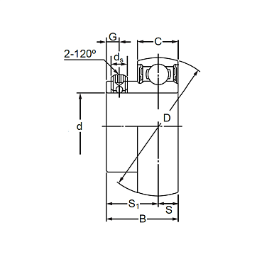 Подшипник SB201 TECHNIX