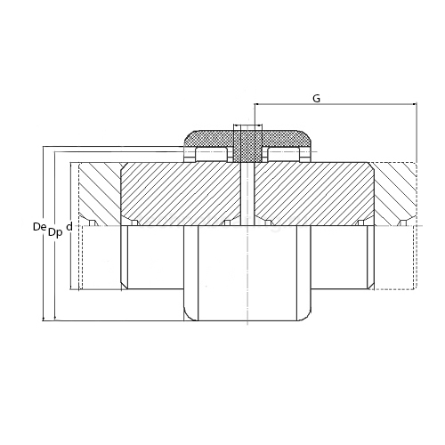 Полумуфта зубчатая с длинной ступицей SG0L038 ISKRA