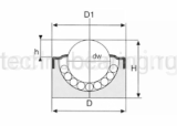 Шариковая опора SP 12 BD ISB
