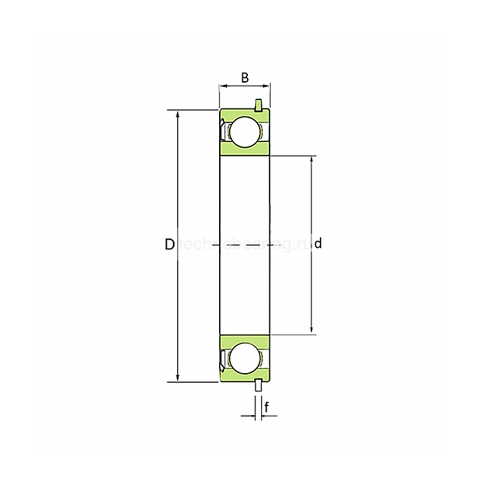 Подшипник 6305-ZNR SKF